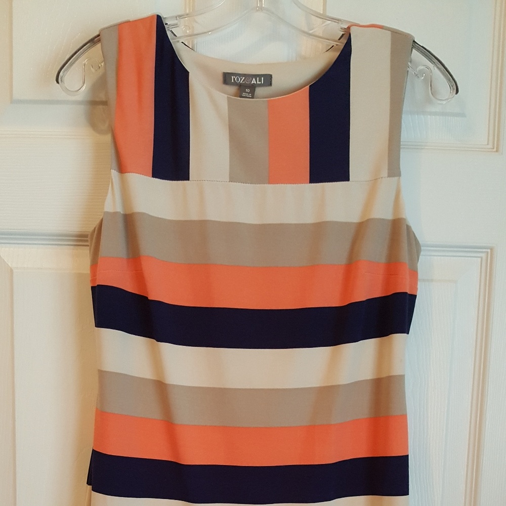 Cute Striped Swing Dress - Roz & Ali
